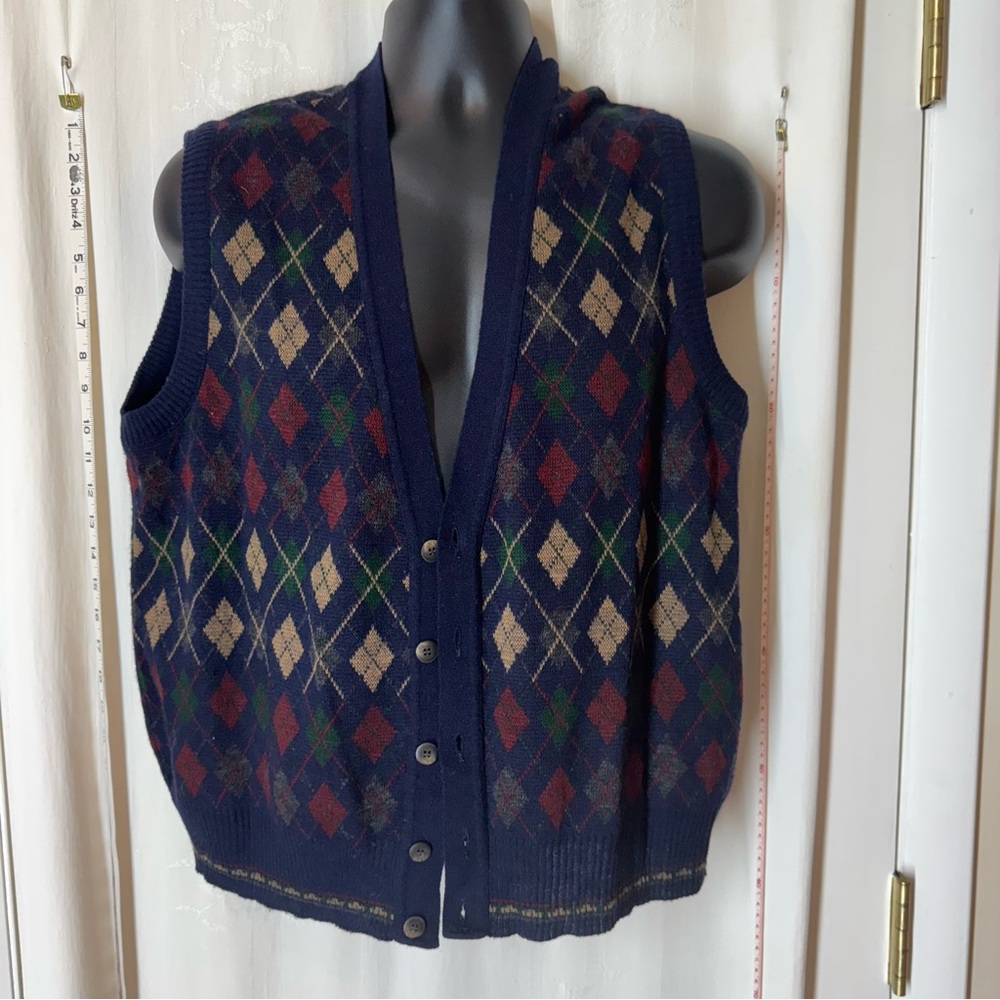 Vintage Sears Argyle Sweater Vest